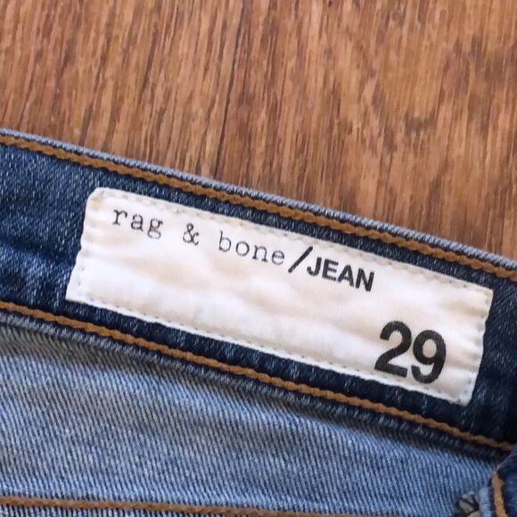 Rag & Bone Gunner Distressed Light Wash Capri Jeans Size 29 - Picture 13 of 13